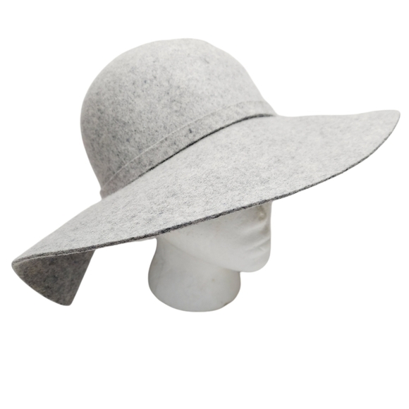 Tart 100% Wool Hat Gray Spickled Floppytable EUC - Picture 6 of 14